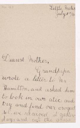 Letter, 11 July 1894