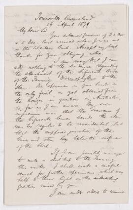 Letter, 16 April 1879