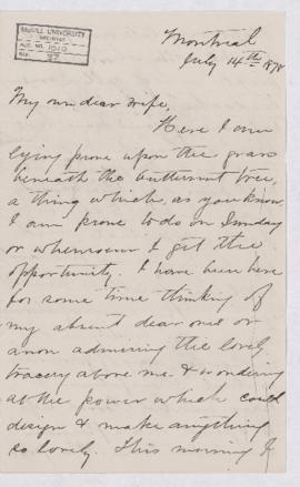 Letter, 14 July 1878
