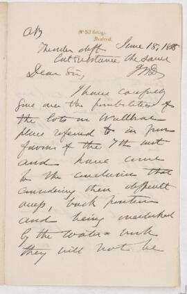 Letter, 18 June 1888