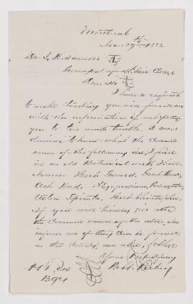 Letter, 27 November 1882