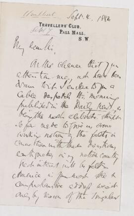 Letter, 4 September 1886