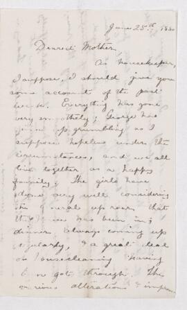 Letter, 25 June 1880