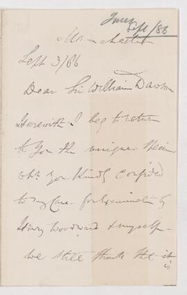 Letter, 3 September 1886