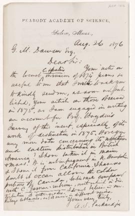 Letter, 26 August 1876