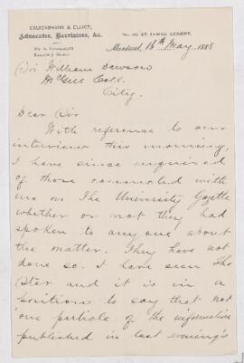 Letter, 16 May 1888