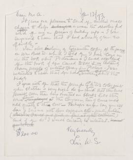 Letter, 12 January 1973