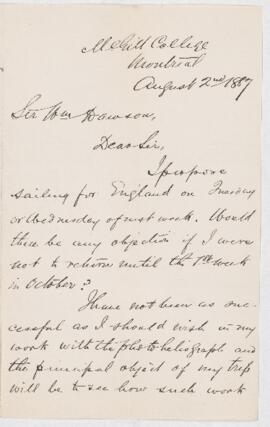 Letter, 2 August 1887