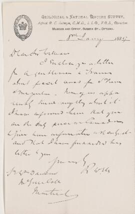 Letter, 8 January 1889