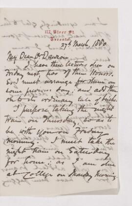 Letter, 27 March 1880