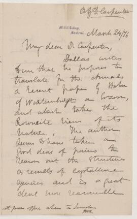 Letter, 24 March 1876