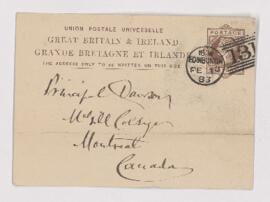 Letter, 15 February 1883