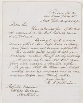 Letter, 1 August 1872