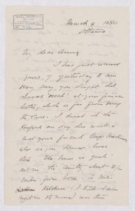 Letter, 4 March 1880