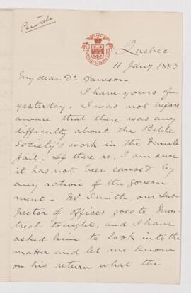 Letter, 11 January 1883