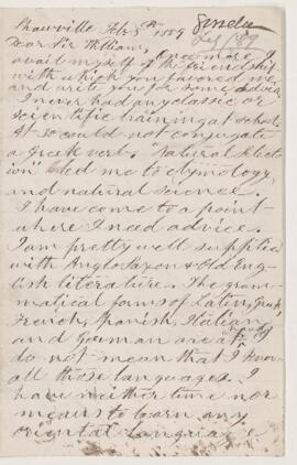 Letter, 5 February 1889