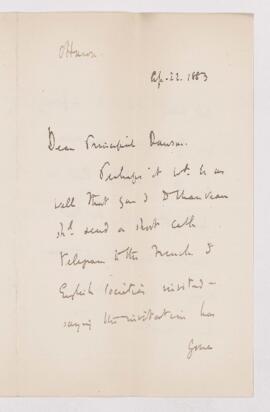Letter, 22 April 1883
