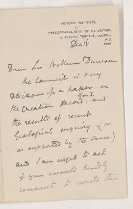 Letter, 16 December 1896