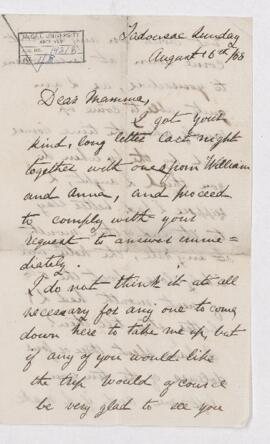 Letter, 16 August 1868