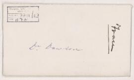 Letter from Wm. Fraser Jr.