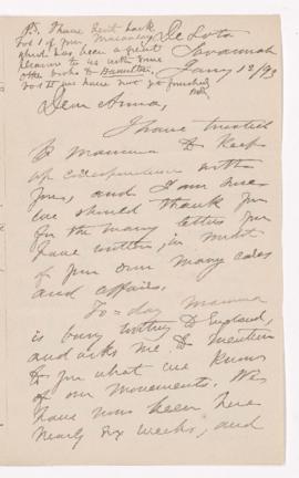 Letter, 12 January 1893