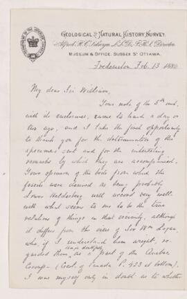 Letter, 13 February 1886
