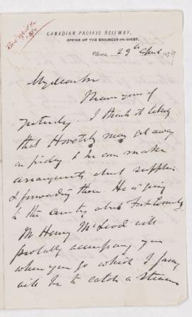 Letter, 29 April 1879