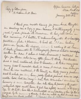 Letter, 25 January 1902