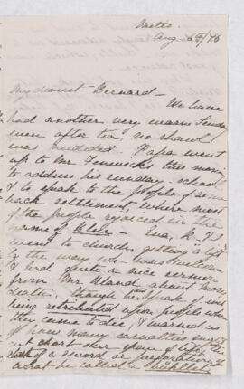 Letter, 6 August 1876