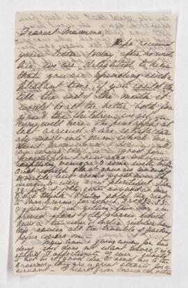 Undated letter from Anna Harrington