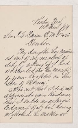 Letter, 6 March 1899