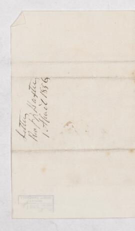 Letter, 1 April 1856