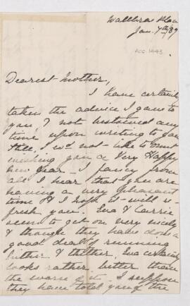 Letter, 7 January 1889