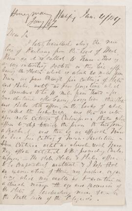 Letter, 21 January 1867