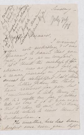 Letter, 3 July 1878