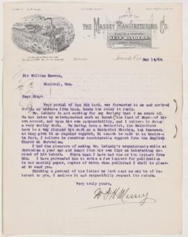 Letter, 14 May 1889
