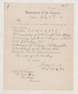 Letter, 19 July 1878