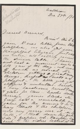 Letter, 27 December 1890