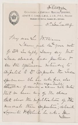 Letter, 31 January 1889