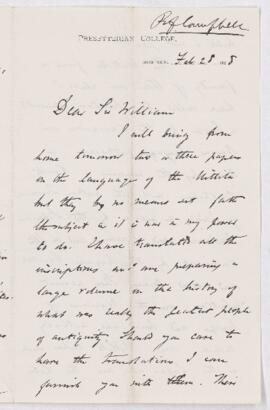 Letter, 28 February 1888