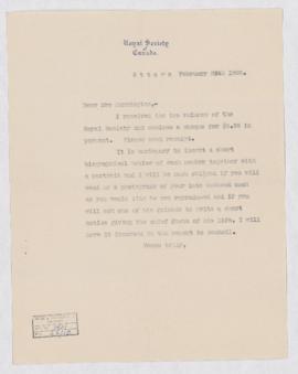 Letter, 25 February 1908