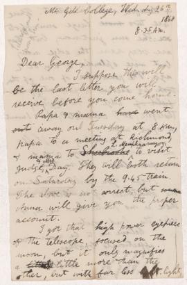 Letter, 26 August 1868