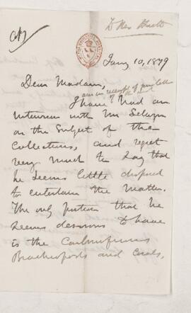 Letter, 10 January 1879