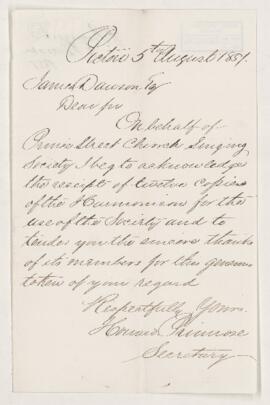 Letter, 5 August 1857
