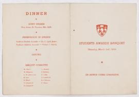 Student awards ephemera