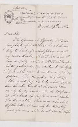 Letter, 29 August 1881