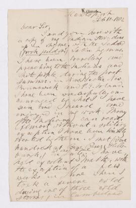 Letter, 10 February 1882