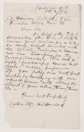 Letter, 2 October 1872
