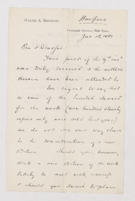 Letter, 18 January 1882