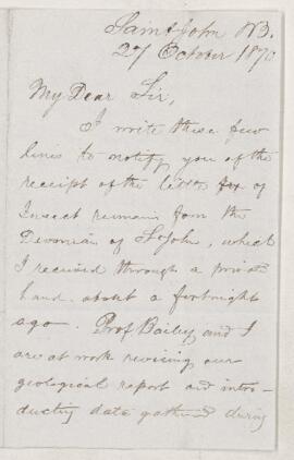 Letter, 27 October 1870